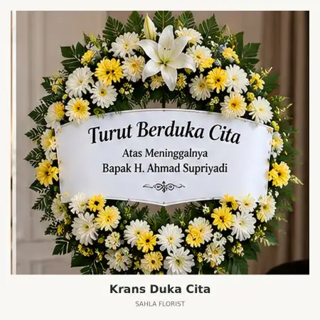 Krans Bunga Duka Green Ville